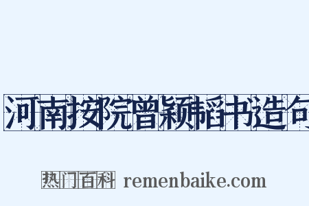河南按院曾颖韬书造句是什么意思的图片